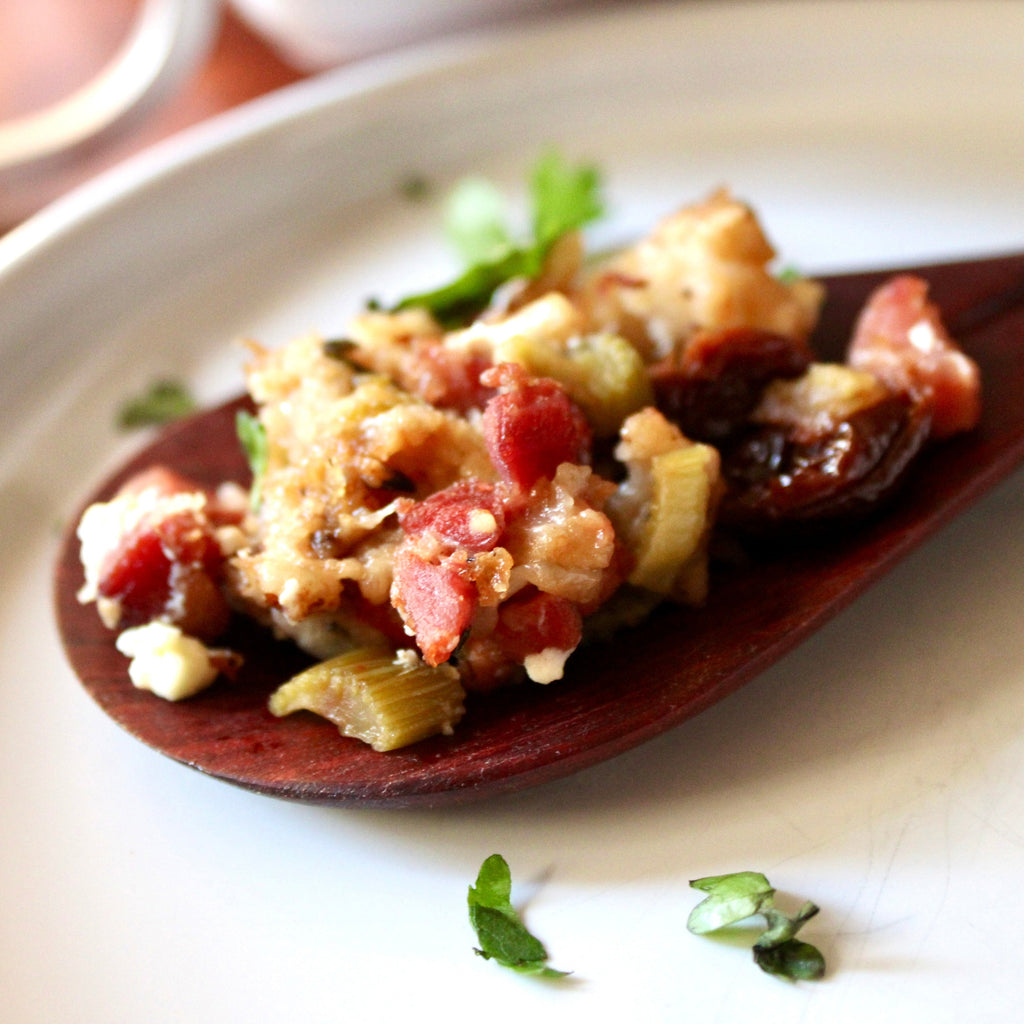 Smoked Ham Hock, Goat Cheese, Black Walnut and Dried Cherry Dressing