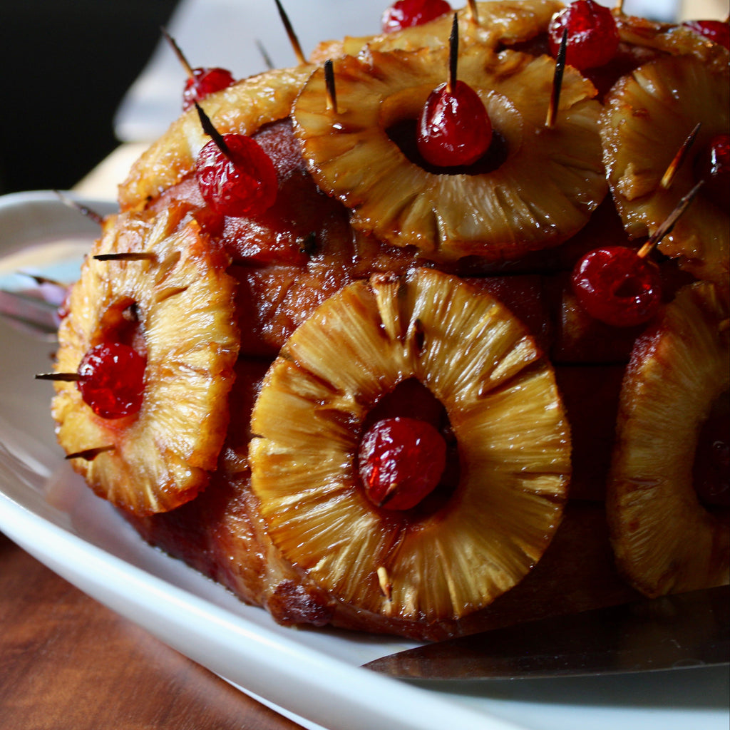 Boneless Half Ham with Pineapple and Cherries