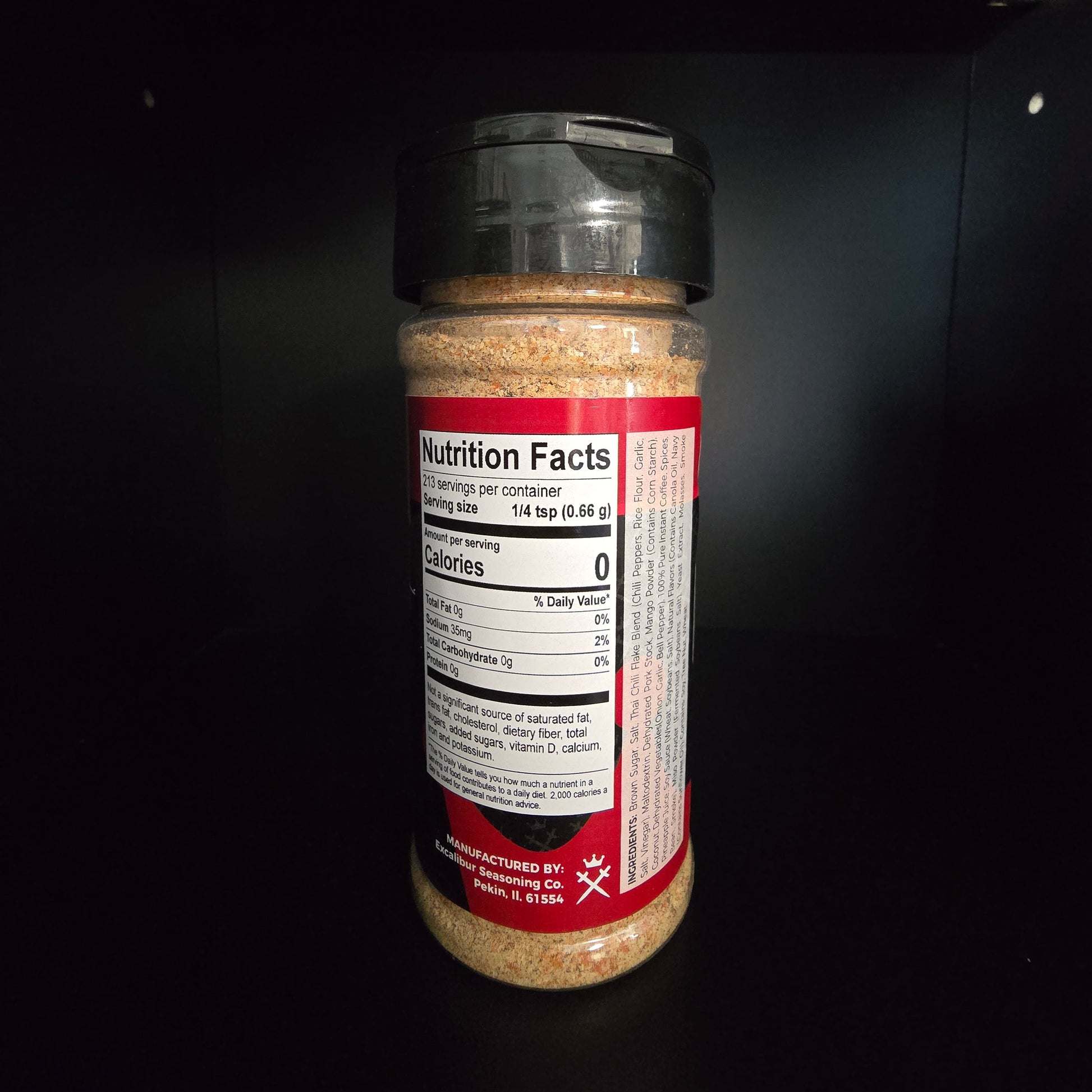 ALOHA RUB NUTRITION LABEL 