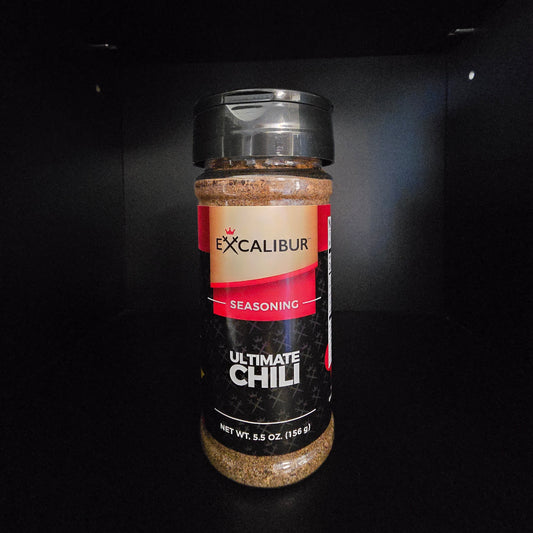 Front label of chili seasoning shaker