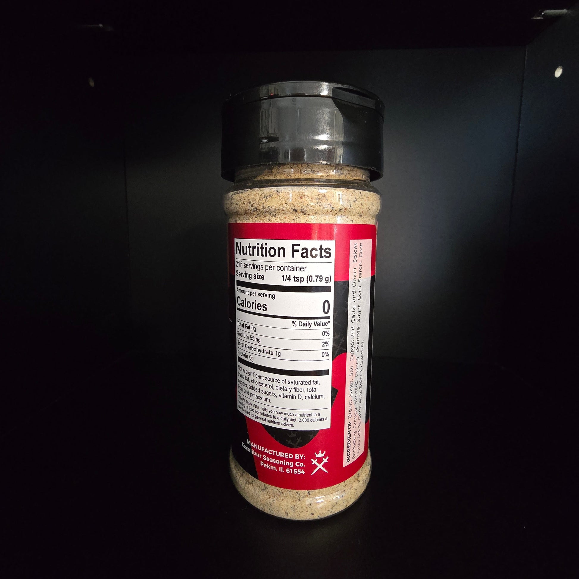 SWEET AND SASSY GARLIC PEPPER NUTRITION LABEL