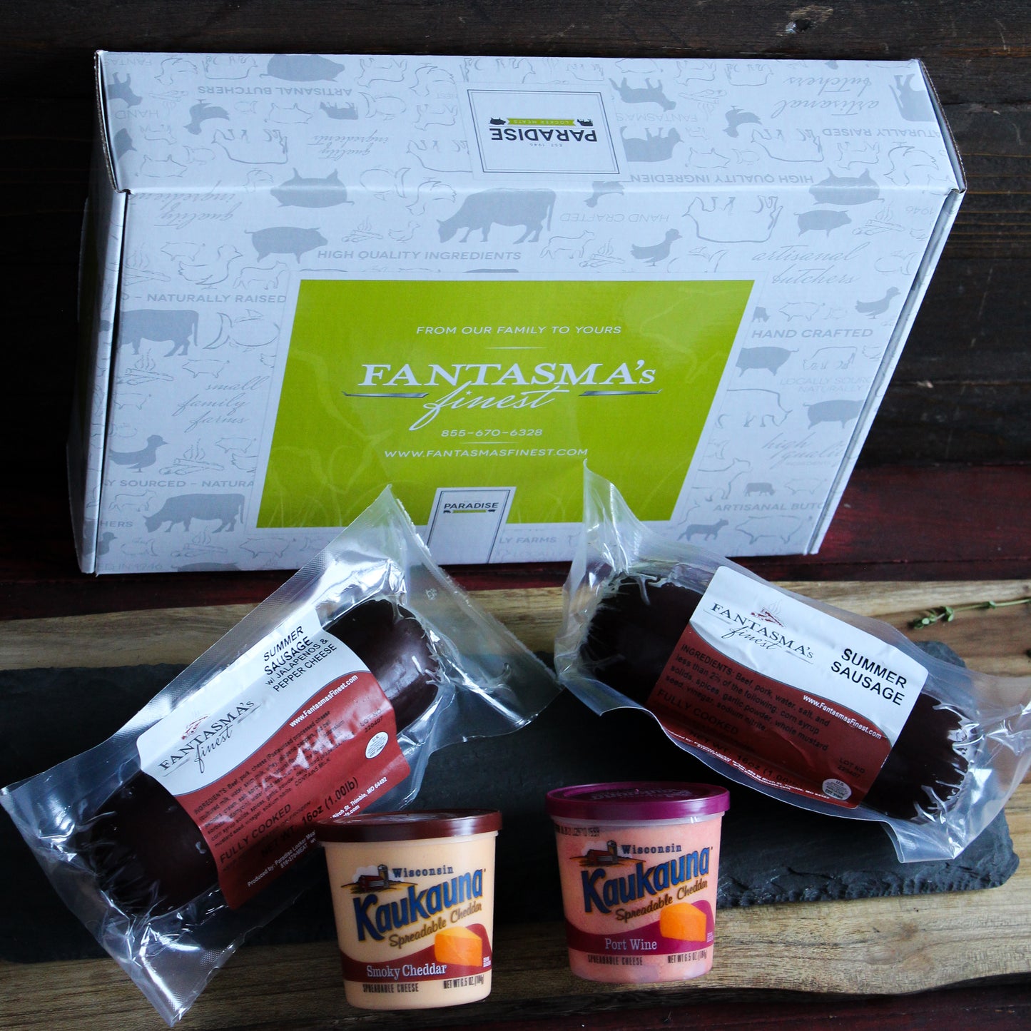 Summer Sausage and Cheese Bundle Gift Box