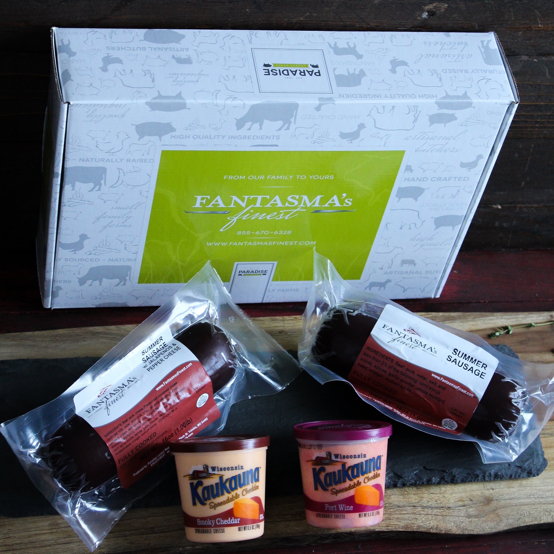 Summer Sausage and Cheese Bundle Gift Box