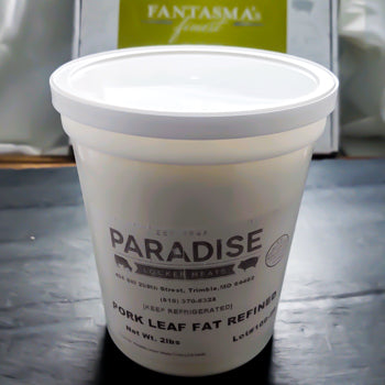 2 pound tub of rendered pork lard