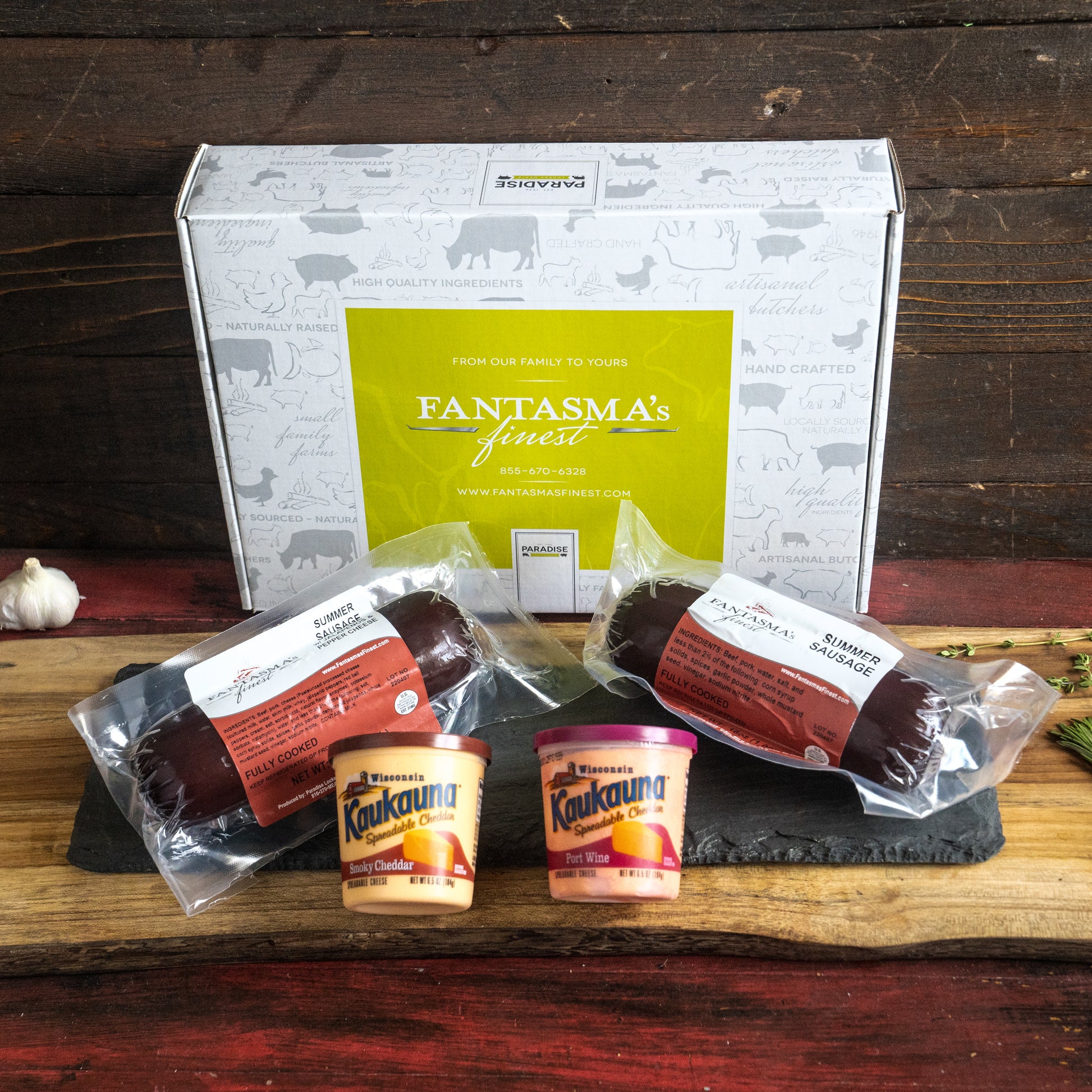 Summer Sausage and Cheese Bundle Gift Box
